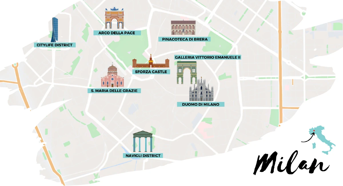 Duomo di Milano Map